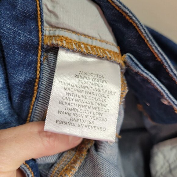 Thalia Sodi Jeans Women's sz 8 Double Button High Rise Skinny Denim Jeans - Picture 7 of 9